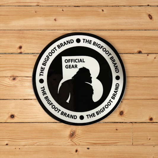 Big Foot Brand Circle Sticker BLK