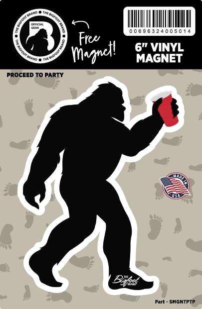 Bigfoot Red Solo Cup Party Magnet