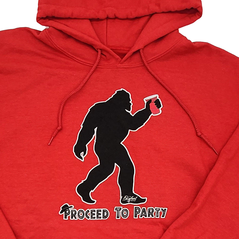 Bigfoot Red Solo Cup Proceed to Party Hoodie