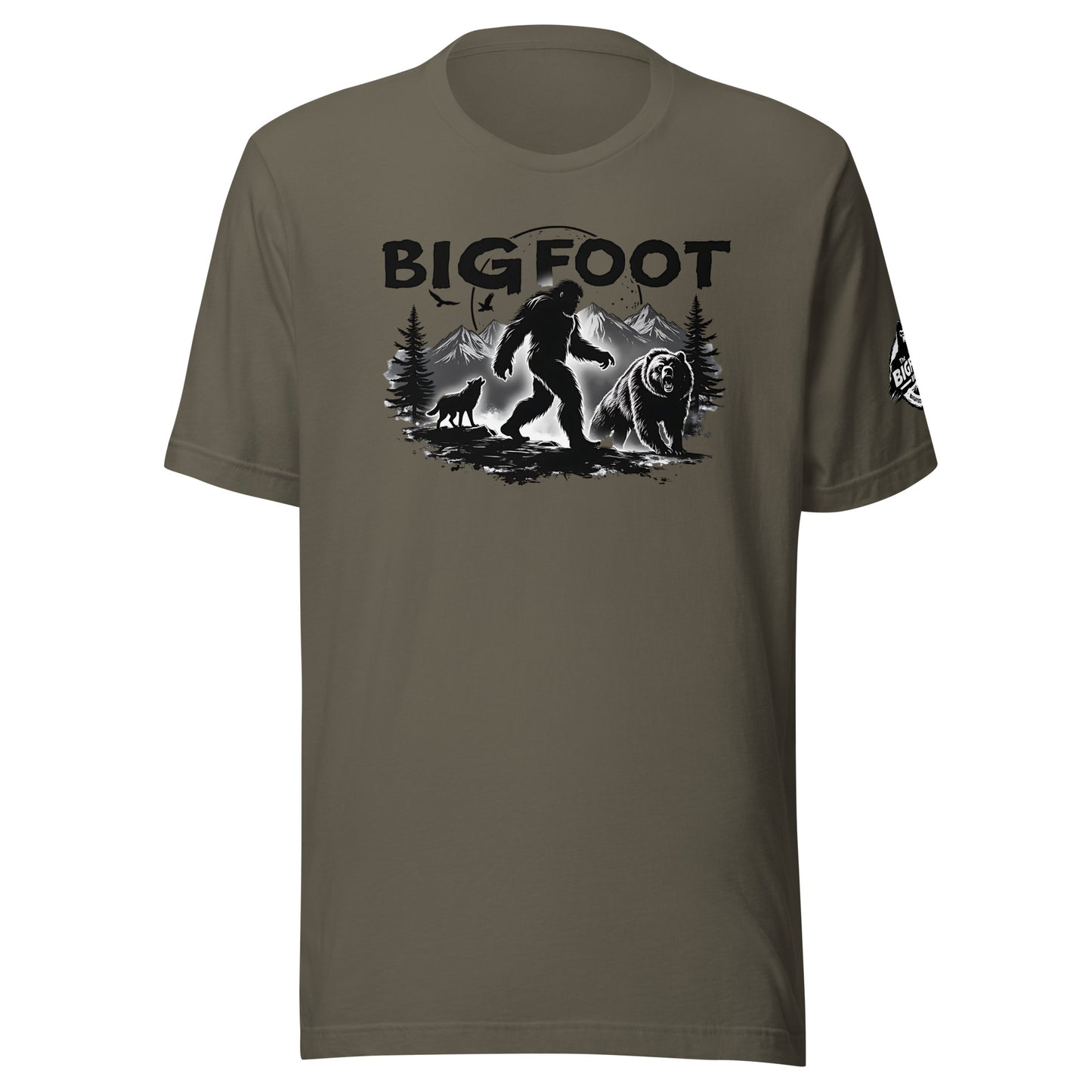 BIGFOOT creeping in the moonlight t-shirt