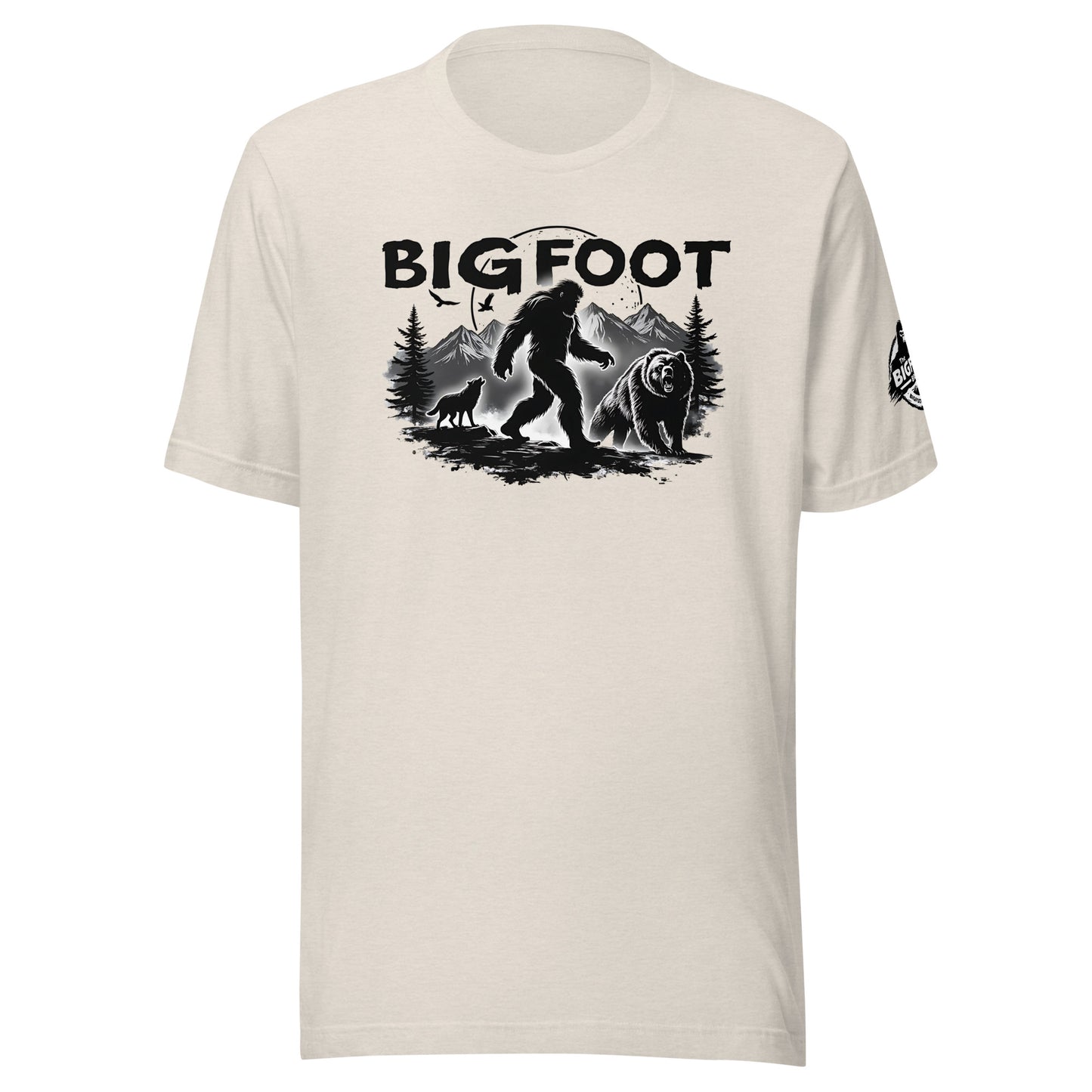 BIGFOOT creeping in the moonlight t-shirt