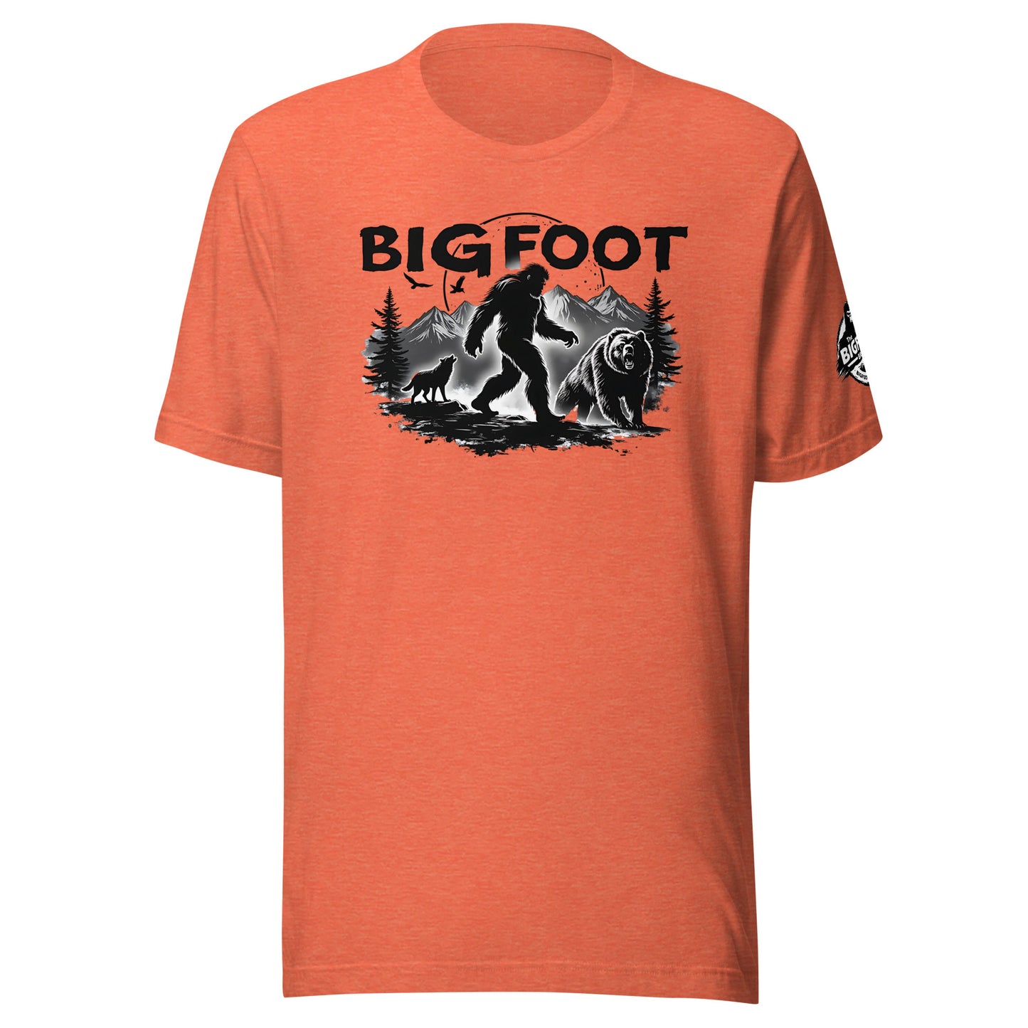 BIGFOOT creeping in the moonlight t-shirt